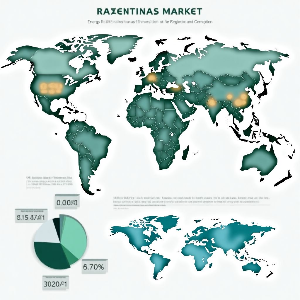 Gráfico de análisis de datos del mercado petrolero
